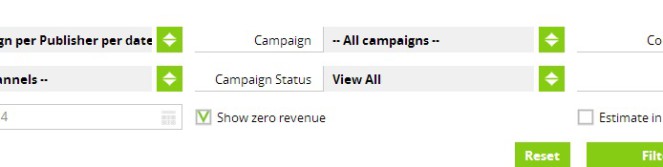 Show zero revenue